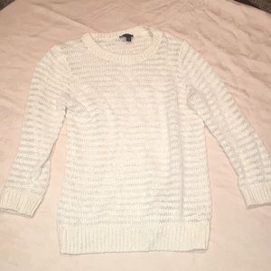 Theory off white/cream sweater